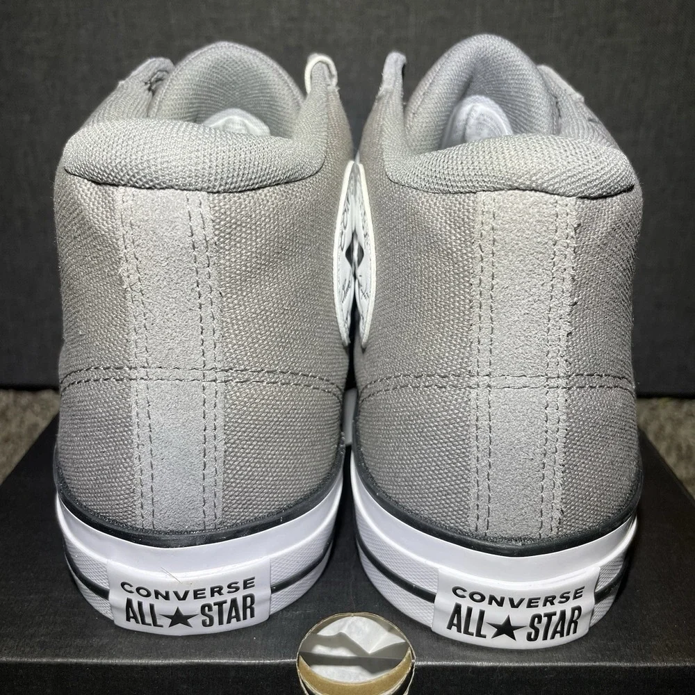 Converse CTAS Malden Street Sharkskin Grey Shoes Mens Sz 12 Mid Top Sneakers NEW - Picture 4 of 7
